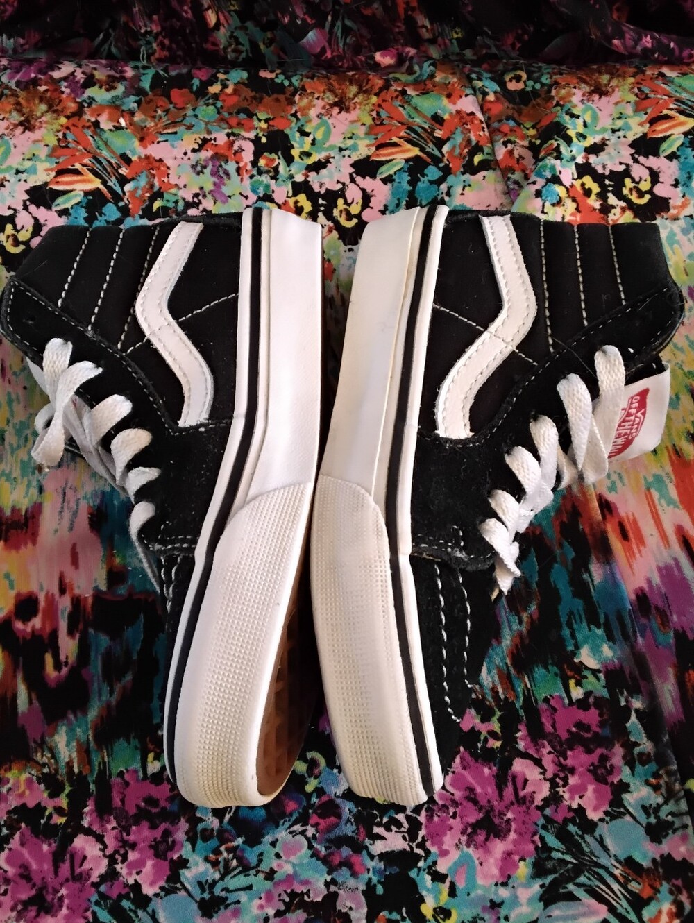 Vans Skate high top Sneakers Black White sneakers shoes boys girls 11.5 11 1/2
